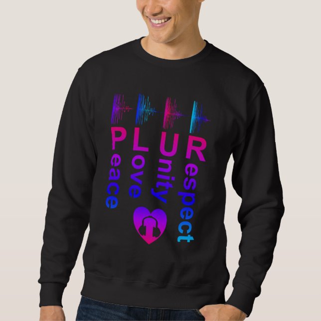 Moletom PLUR (Paz Amor Unidade Respeito) (Frente)