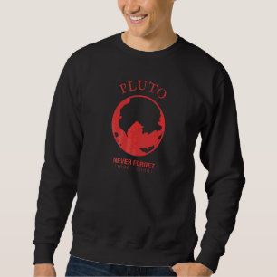 Moletom Plutão Nunca Esquece Vintage Retro Space Science 1