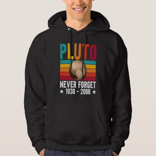 Moletom Pluto 9th Planet Never Forget Astronomy Solar Syst (Frente)