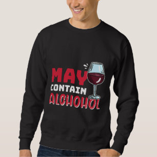 Moletom Pode Conter Vinho Bebês De Álcool 28