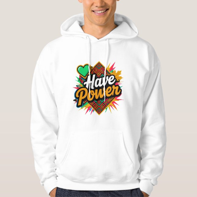Moletom Poder - Espírito Eslavo, Energia do outono, Tribal (Frente)