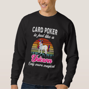 Moletom Poker Retro Unicorn Vintage Sunset