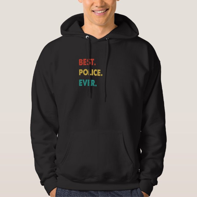 Moletom Police Retro Best Police Ever (Frente)