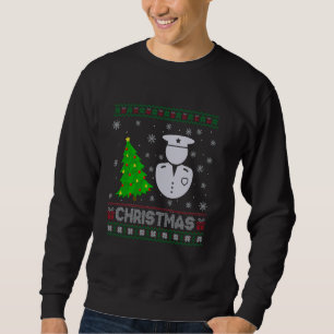 Moletom Policial Xmas Tree Lighting Ugly Christmas Sweet
