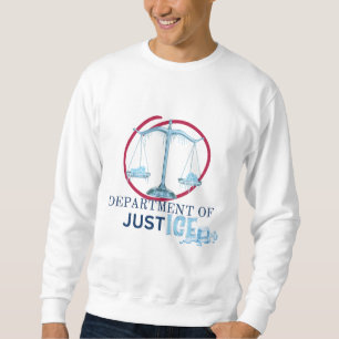 Moletom Política Americana com o conceito de ICE e DOJ