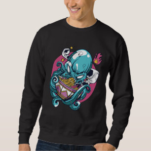 Moletom Polvo Bravo Comendo Tigela de Ramen