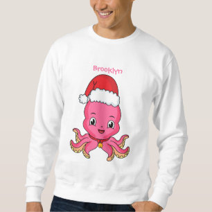 Moletom Polvo feliz bonito vestindo o desenho do chapéu d