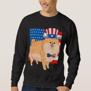 Moletom Pomerânia 4 de julho Tio Patriótico Sam