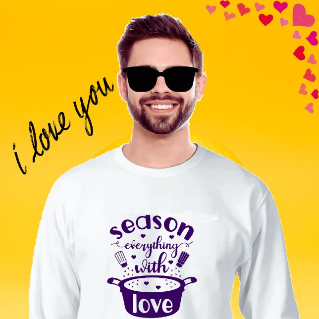 Moletom Ponha tudo no amor (Season everything with love)