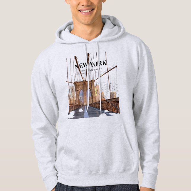 Moletom Ponte do Brooklyn em Nova Iorque (Frente)