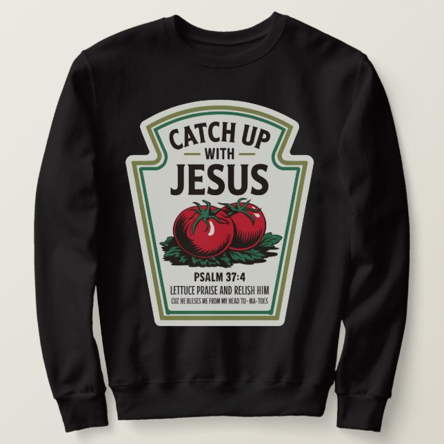 Moletom Ponte em dia com Jesus (Frente do Design)