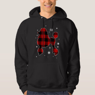 Moletom Poodle Christmas Pajama Dog Buffalo Xadrez Xmas