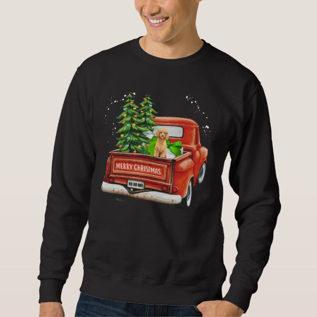 Moletom Poodle Christmas T- (Frente)