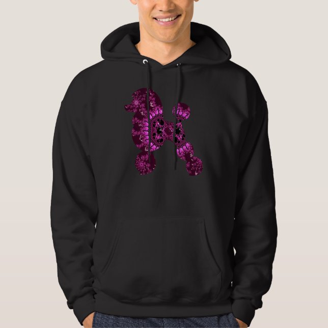 Moletom Poodle Fractal Rosa (Frente)