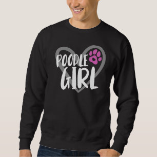 Moletom Poodle Girl Paw Heart