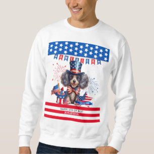 Moletom Poodle Happy Dia 4 De Julho Dia Da Independência D
