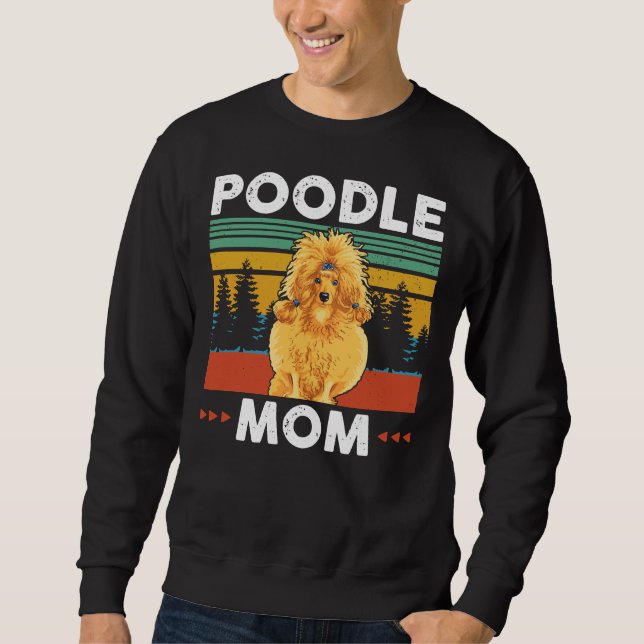 Moletom Poodle Mãe Poodles Dono do Cachorro Dift (Frente)