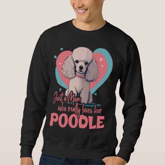Moletom Poodledog with heartdecoration  Poodlemom  2 (Frente)