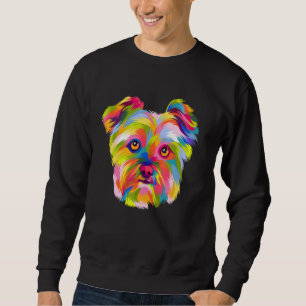 Moletom Pop Colorida Yorkshire Terrier Portrait Yorkie 2
