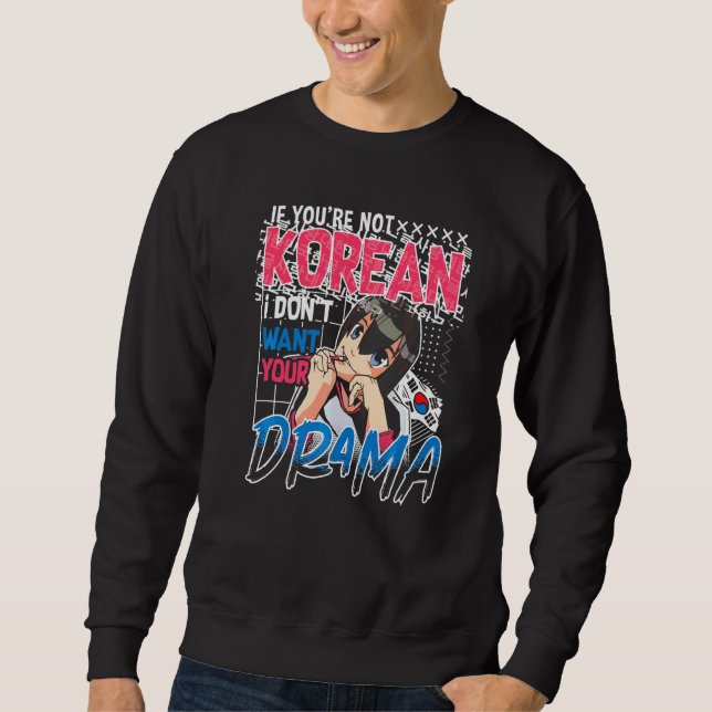 Moletom Pop Coreano Para um Fã de Moda K Pop  1 (Frente)