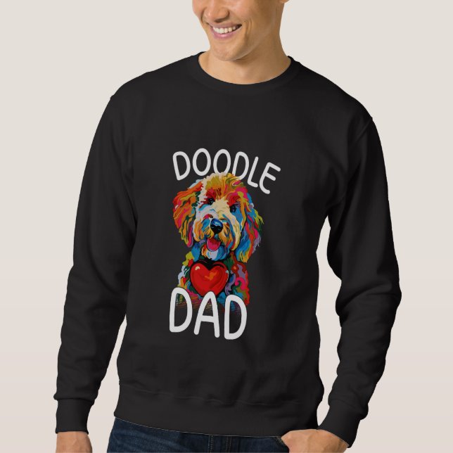 Moletom Pop Pai de Goldendoodle Mens Goldendoododle (Frente)