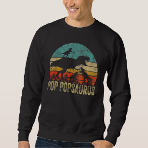 Moletom Pop Pop Dinossaur Pop Popsaurus 3 Dois Crianças Ch