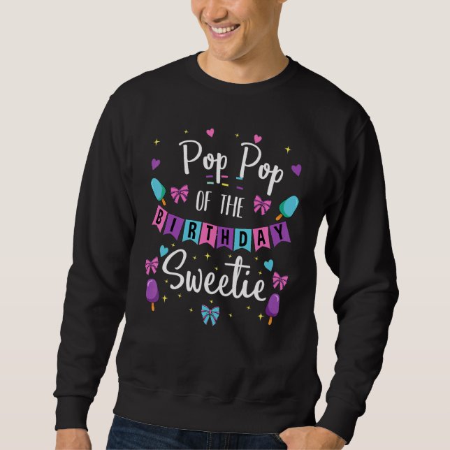 Moletom Pop Pop Do Docinho De Aniversário Par De Sorvete (Frente)