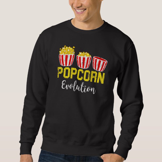 Moletom Popcorn Evolution Pop Corn Eater Gráfico (Frente)