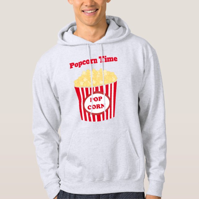 Moletom Popcorn Time White Hoodie (Frente)
