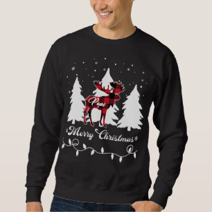 Moletom Pops Moose Buffalo Xadrez Vermelho Natal Correspon