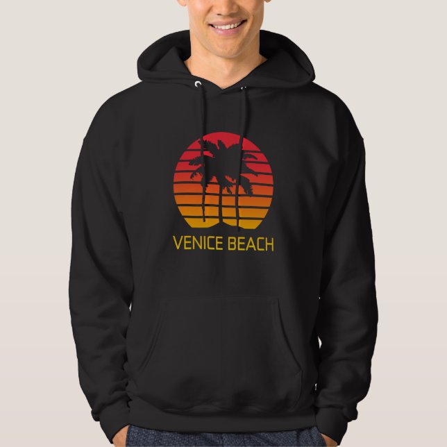 Moletom Pôr do sol na Praia de Veneza (Califórnia)  (Frente)