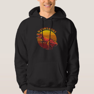 Moletom Pôr do sol vintage Winosaur Vinho Dinossauro TRex 