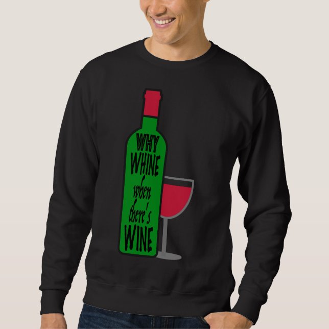 Moletom Porquê Garrafa de Vinho (Frente)