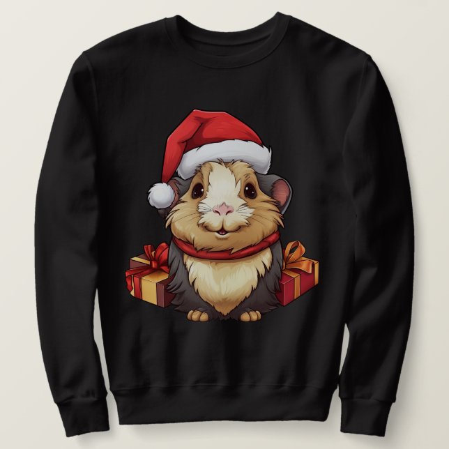 Moletom Porquinho-da-índia Natal (Frente do Design)