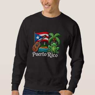 Moletom Porto Rico Flag Coqui Sapo Taino Boricua y2k Wome