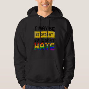 Moletom Posso ser Hetero, mas não odeio LGBT Gay Lesbia