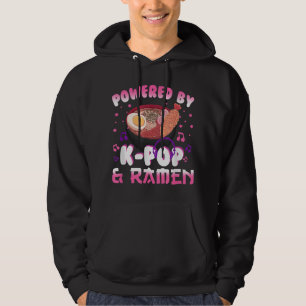 Moletom Powered by K pop and Ramen Kpop Kawaii Anime Gift