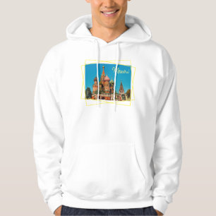Moletom Praça Vermelha de Moscou St Basil's Rússia Capuz T