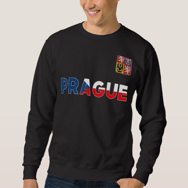 Moletom Praga República Checa Casaco de Braço de Sinalizad (Frente)
