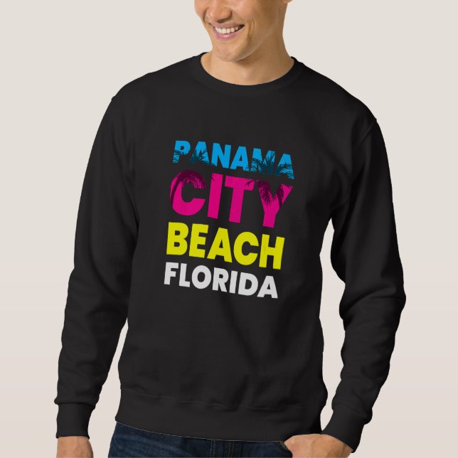 Moletom Praia da Cidade do Panamá Flórida Férias Lembrança (Frente)