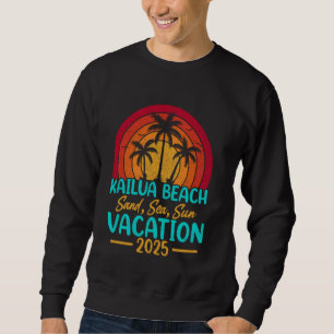 Moletom Praia Kailua Havaí Areia Mar Sol Férias 2025