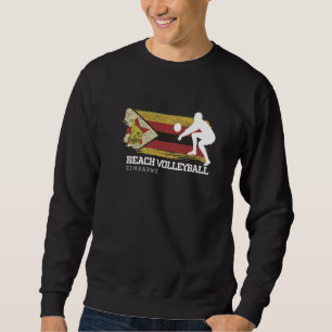 Moletom Praia Voleibol Zimbábue Bandeira Amor Voleibol