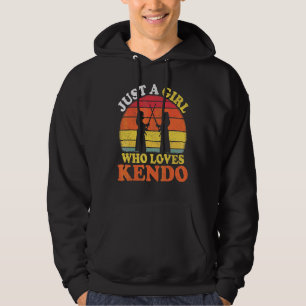 Moletom Praticante de Kendo Vintage Só Uma Garota Que Ama