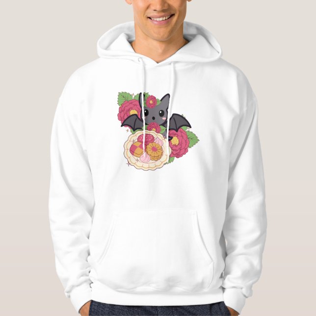 Moletom Prato de Biscoitos Kawaii Bat e Camélia (Frente)