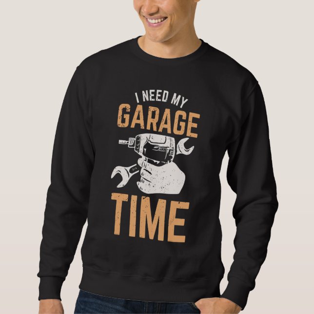 Moletom Preciso Do Meu Tempo De Garagem (Frente)