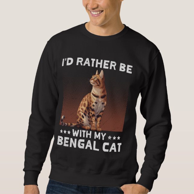 Moletom Preferencialmente Bengal Cat Ownership, SEJA COM M (Frente)
