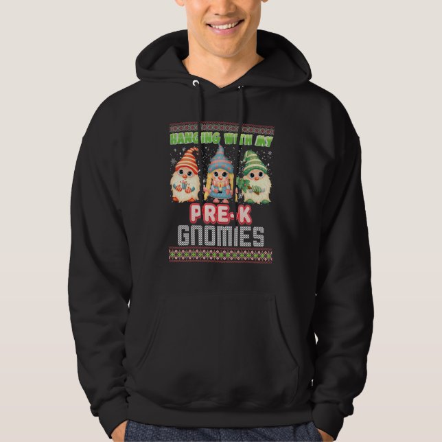 Moletom Prendendo Com Meu Pré K Gnomos Feio Fofo Chorão (Frente)