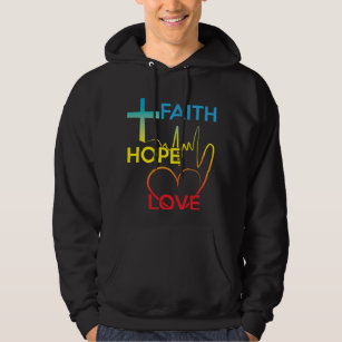 Moletom Presente cristão colorido do amor da esperança da