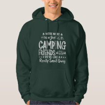 Presente de Amigos Divertidos de Acampamento de Pe