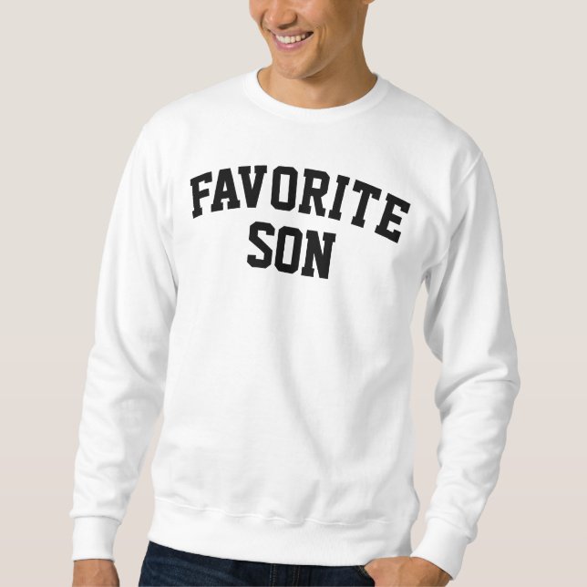 Moletom Presente de aniversário personalizado do filho fav (Frente)
